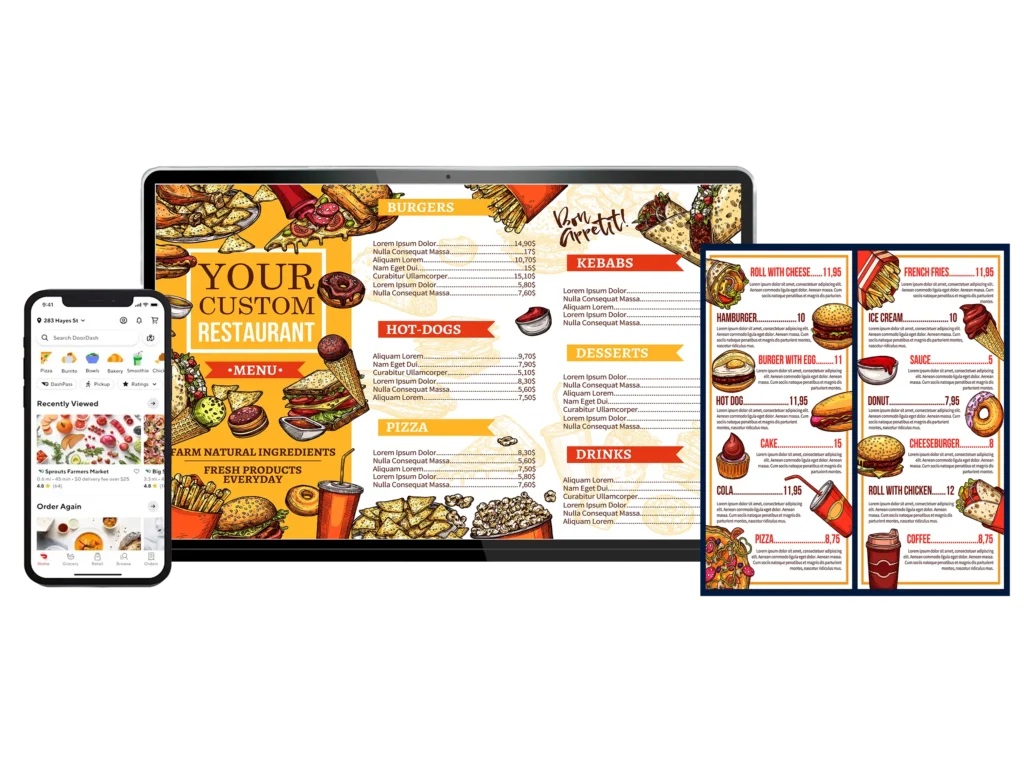 digital menu board design Collinsville, IL